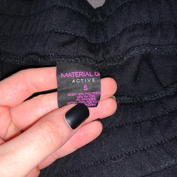 Black Joggers with Mesh - Picture 2 of 4